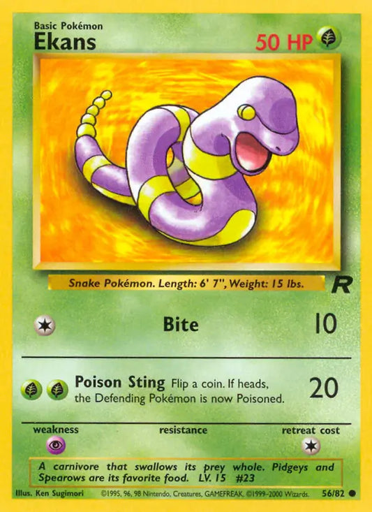 Ekans 56/82 Team Rocket