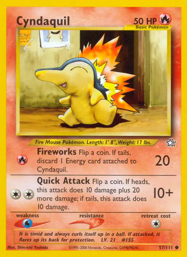 Cyndaquil (57) 057/111 Neo Genesis [Unlimited]