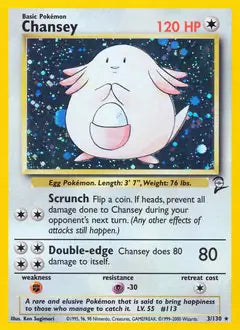 Chansey 003/130 Base Set 2