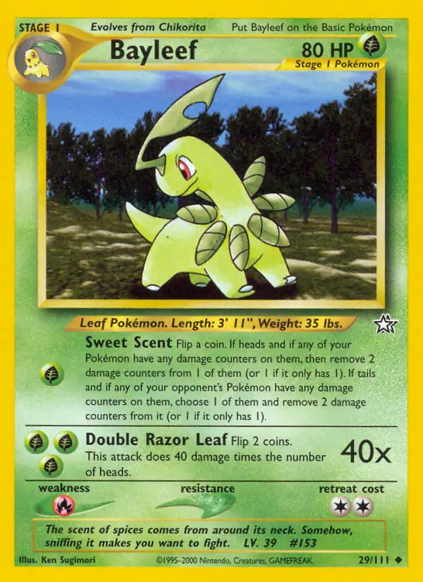 Bayleef (29) 029/111 Neo Genesis [Unlimited]