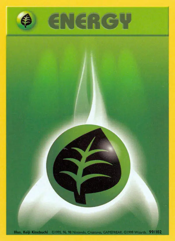 Grass Energy (99/102) [Base Set - Unlimited]