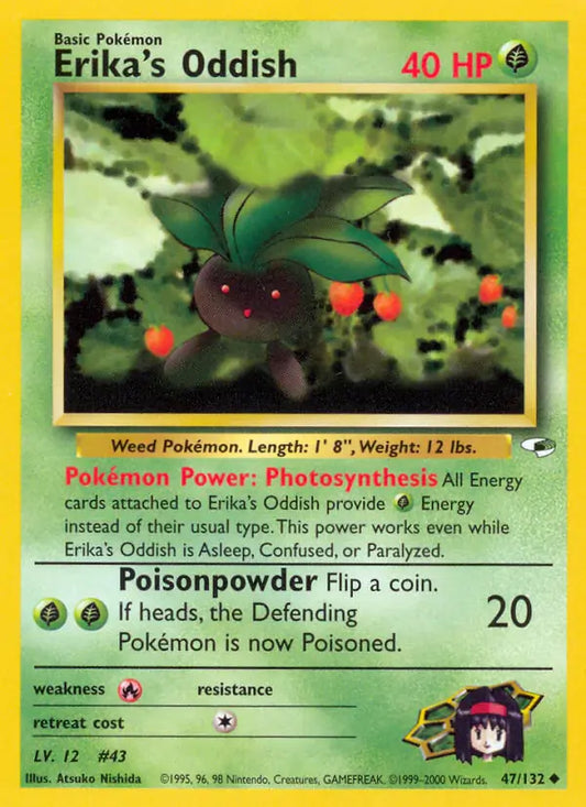 Erika's Oddish (47) 047/132 Gym Heroes [Unlimited]