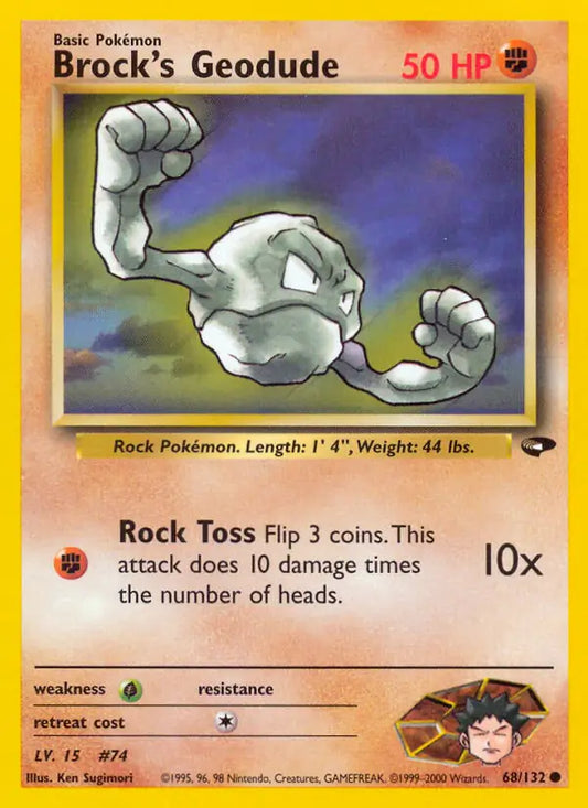 Brock's Geodude 068/132 Gym Challenge [Unlimited]