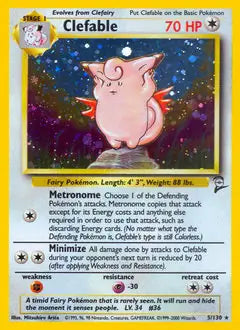 Clefable 005/130 Base Set 2