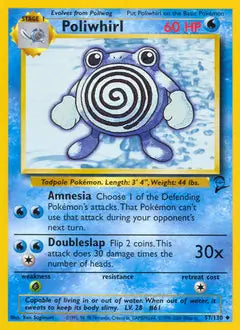 Poliwhirl 057/130 Base Set 2