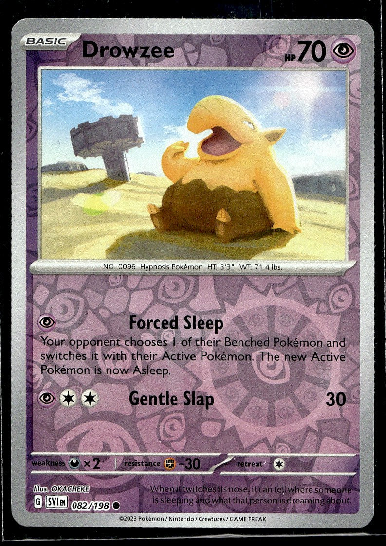 Drowzee - 082/198 SV01: Scarlet & Violet Base Set Reverse Holo LP