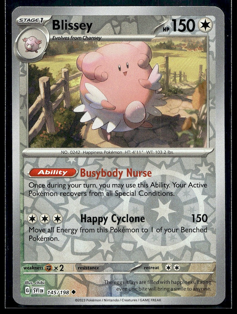 Blissey 145/198 SV01: Scarlet & Violet Base Set Reverse Holo LP