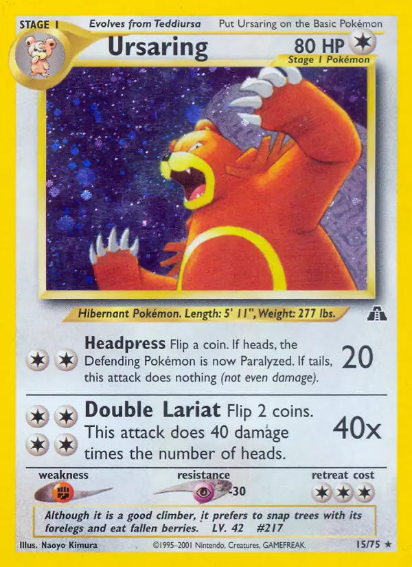 Ursaring 15/75 Holo Neo Discovery [Unlimited]