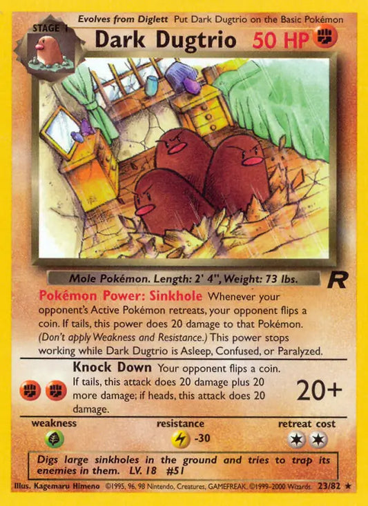 Dark Dugtrio (23) 23/82 Team Rocket