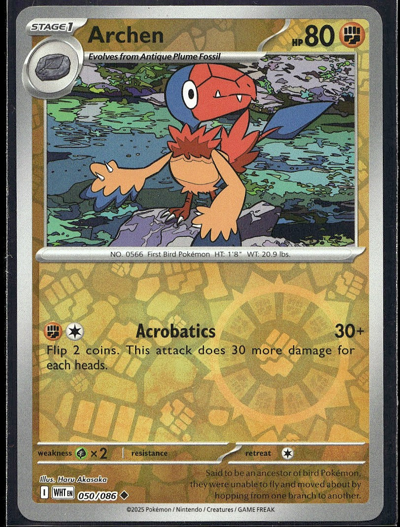 Archen 050/086 SV: White Flare Reverse Holo LP