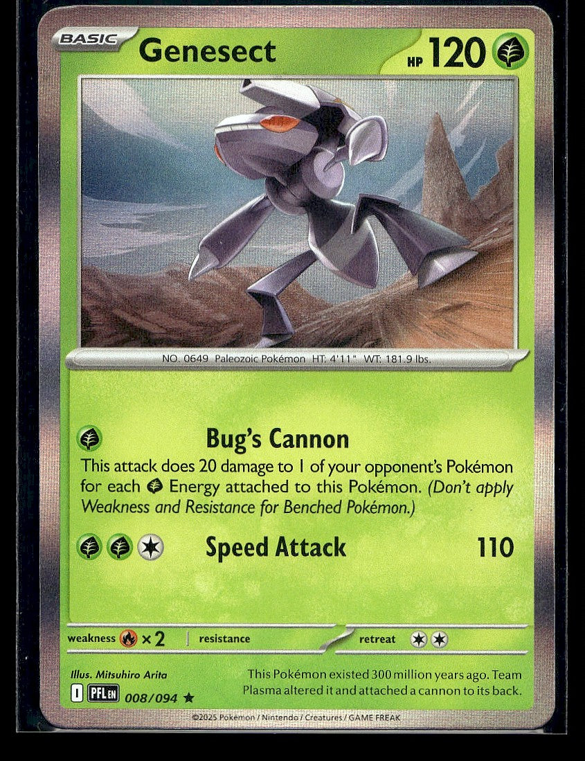 Genesect 008/094 ME02: Phantasmal Flames Holo LP