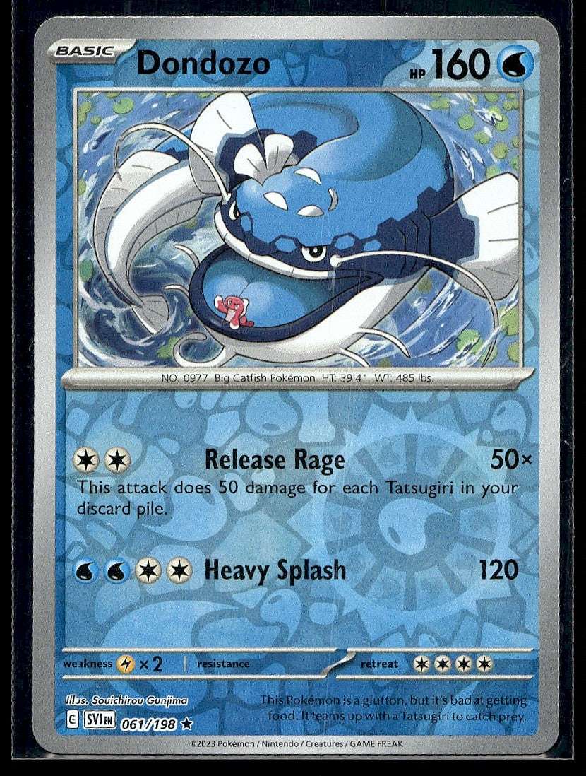 Dondozo - 061/198 SV01: Scarlet & Violet Base Set Reverse Holo LP