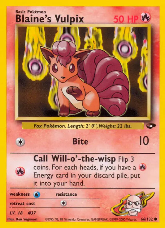 Blaine's Vulpix 066/132 Gym Challenge [Unlimited]