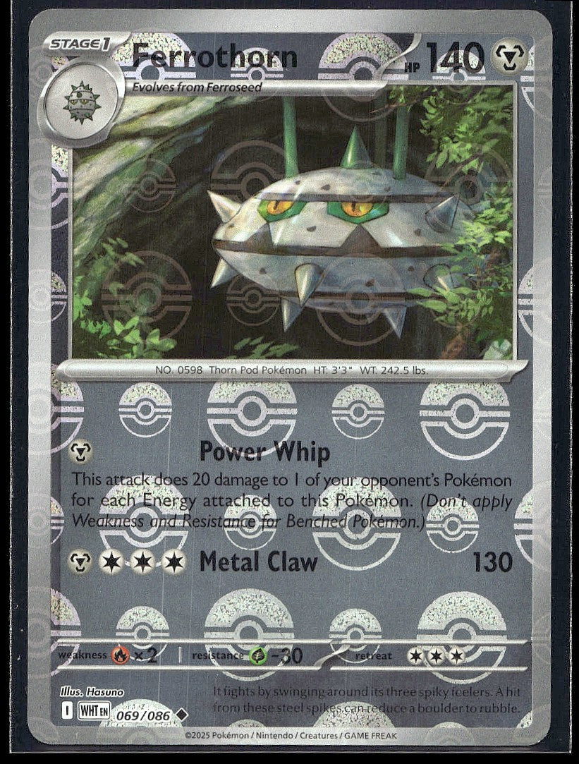 Fraxure (Poke Ball Pattern) 069/086 SV: Black Bolt Holo LP