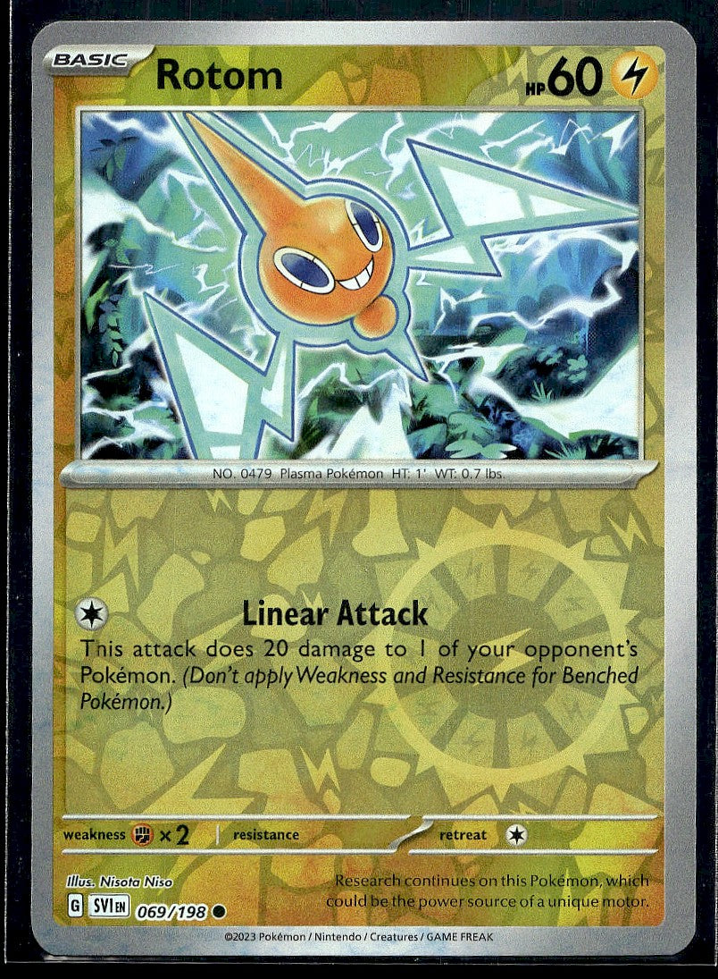 Rotom - 069/198 SV01: Scarlet & Violet Base Set Reverse Holo LP