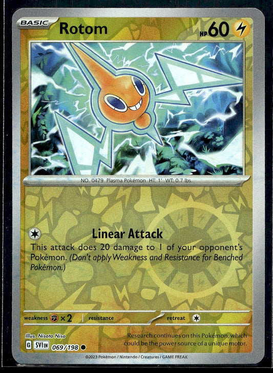 Rotom - 069/198 SV01: Scarlet & Violet Base Set Reverse Holo LP