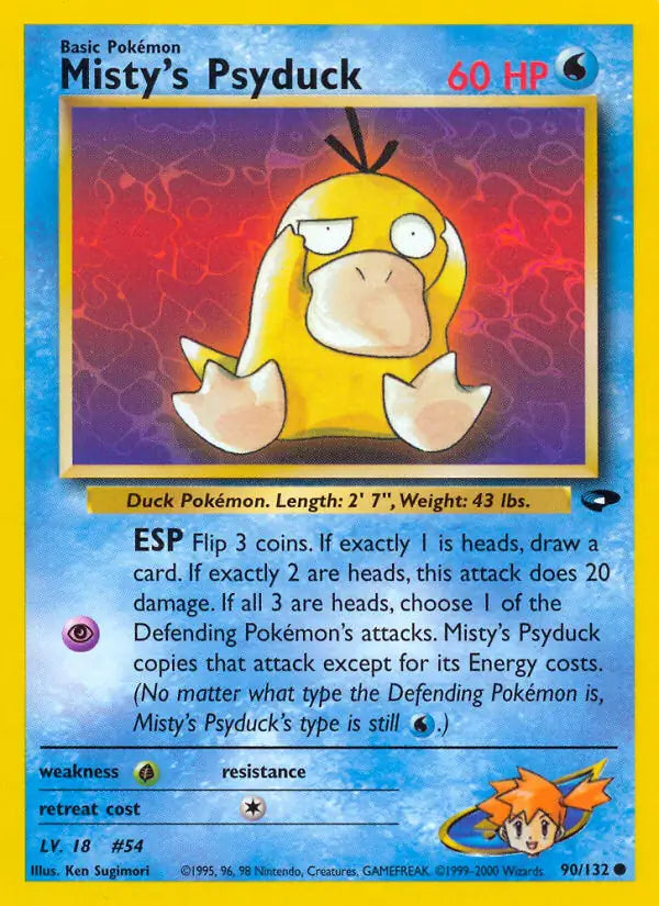 Misty's Psyduck 090/132 Gym Challenge [Unlimited]