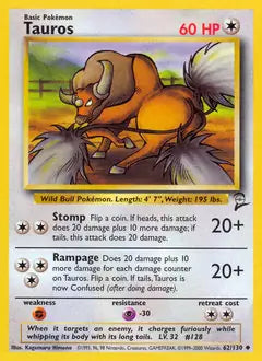 Tauros 062/130 Base Set 2