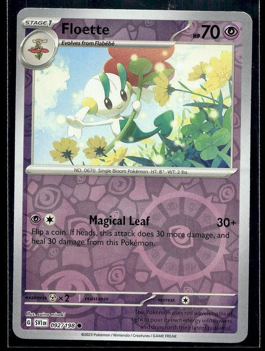 Floette 092/198 SV01: Scarlet & Violet Base Set Reverse Holo LP