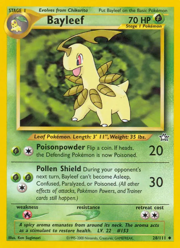 Bayleef (28) 028/111 Neo Genesis [Unlimited]