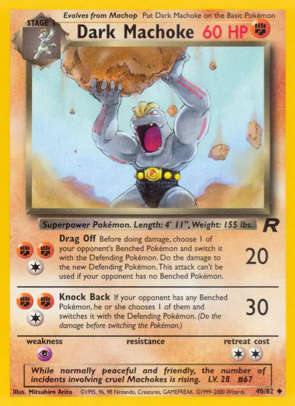 Dark Machoke 40/82 Team Rocket