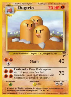 Dugtrio 023/130 Base Set 2