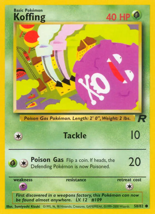 Koffing 58/82 Team Rocket
