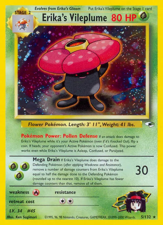 Erika's Vileplume 005/132 Gym Heroes [Unlimited]