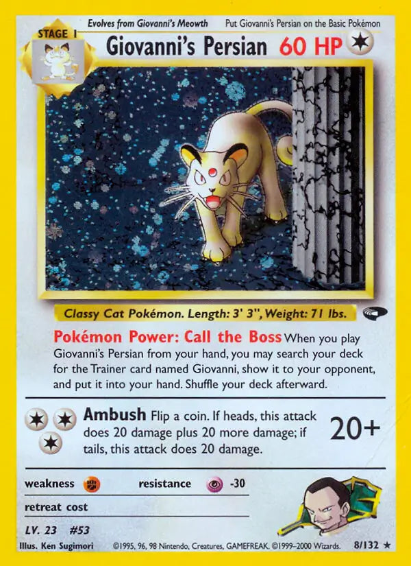 Giovanni's Persian 008/132 Gym Challenge [Unlimited]