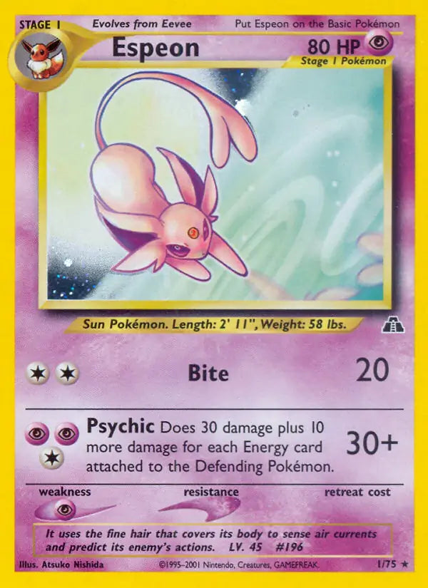 Espeon 1/75 Holo Neo Discovery [Unlimited]