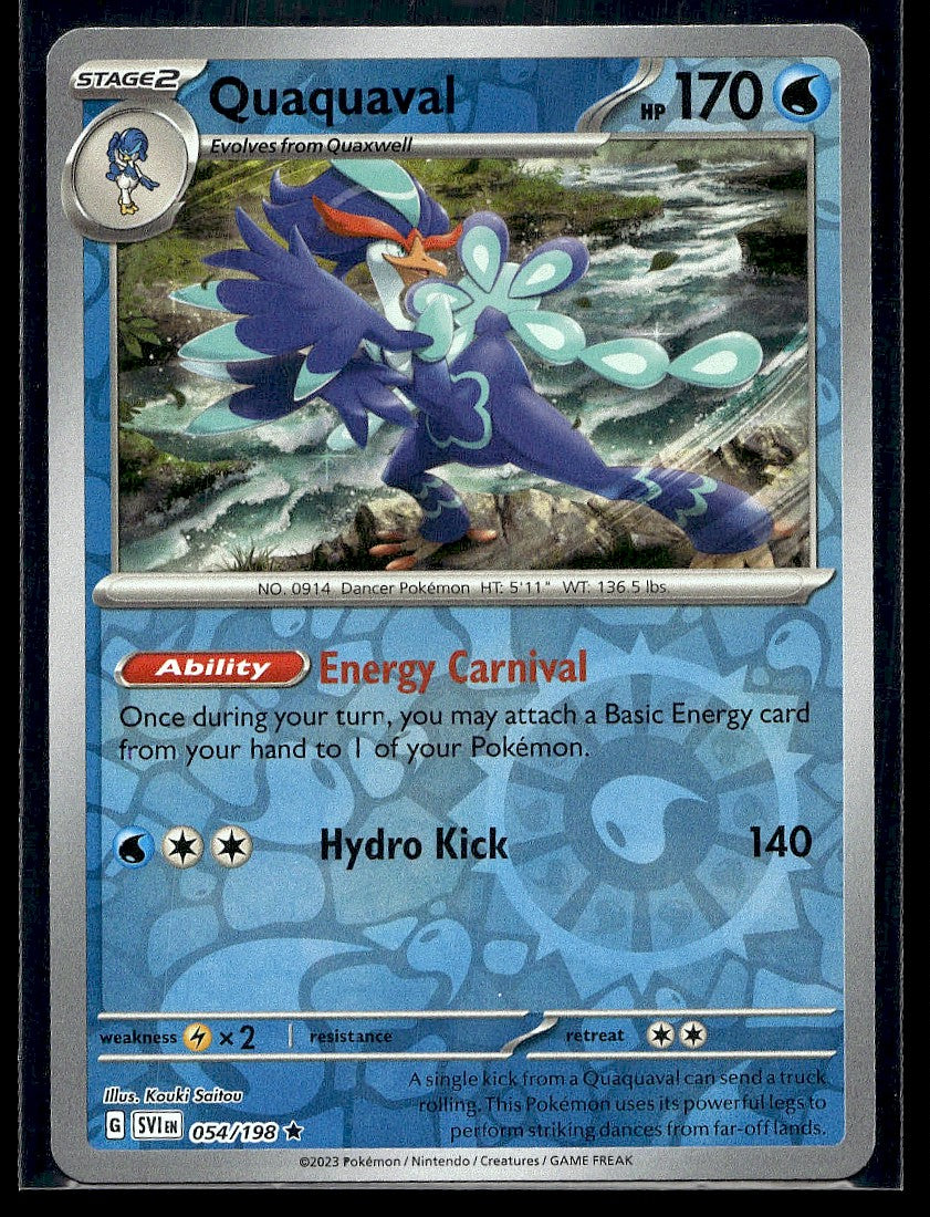 Quaquaval 054/198 SV01: Scarlet & Violet Base Set Reverse Holo LP