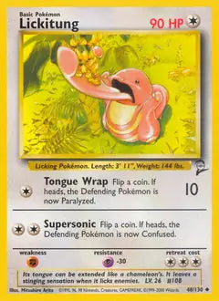 Lickitung 048/130 Base Set 2