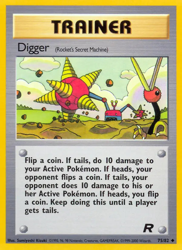 Digger (Rocket's Secret Machine) 75/82 Team Rocket