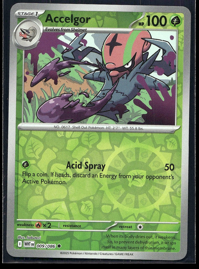 Accelgor 009/086 SV: White Flare Reverse Holo LP