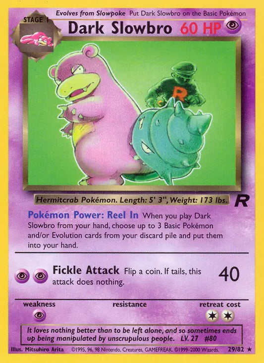 Dark Slowbro (29) 29/82 Team Rocket