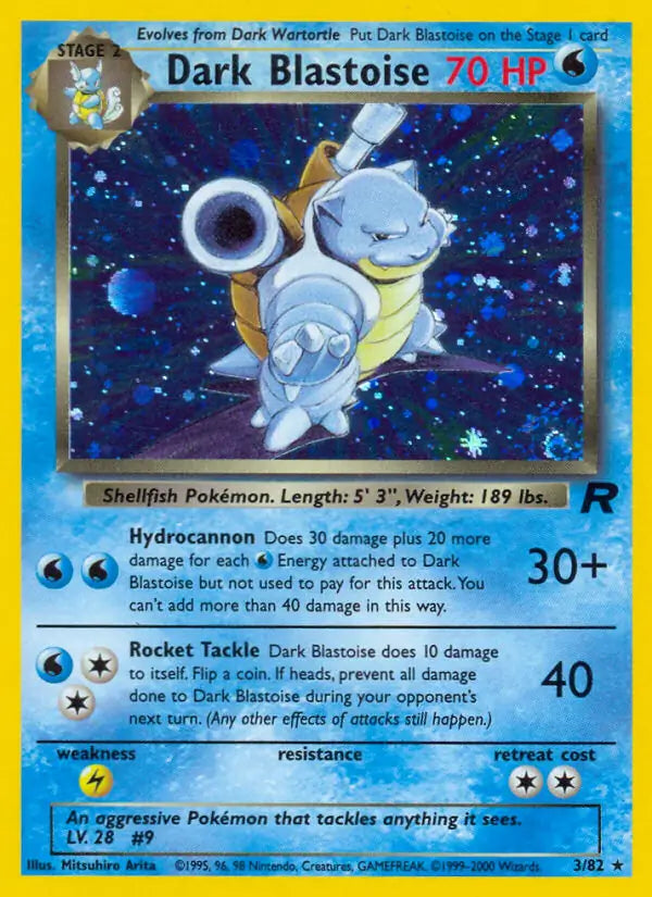 Dark Blastoise (3) 03/82 Team Rocket