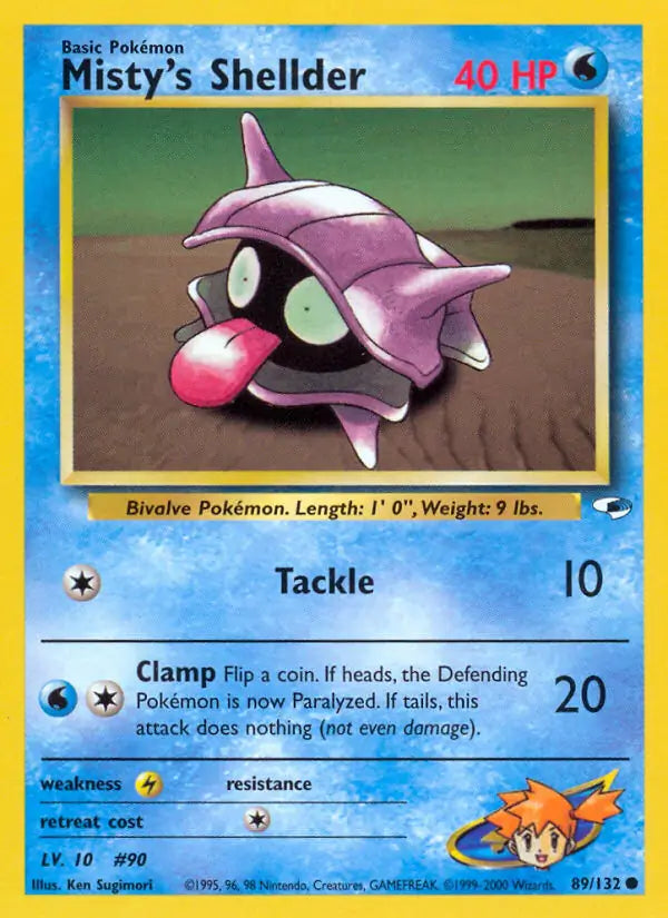 Misty's Shellder 089/132 Gym Heroes [Unlimited]