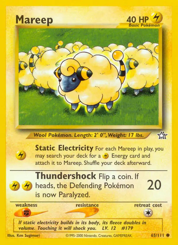 Mareep 065/111 Neo Genesis [Unlimited]