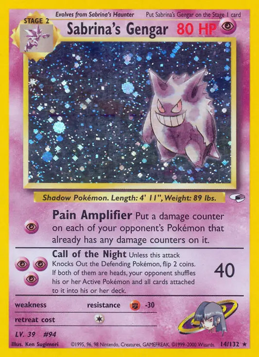 Sabrina's Gengar 014/132 Gym Heroes [Unlimited]
