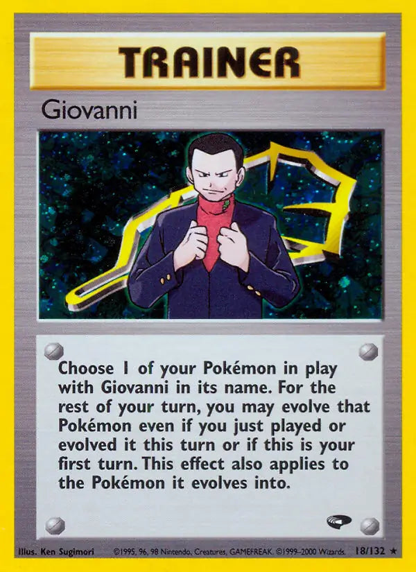 Giovanni (18) 018/132 Gym Challenge [Unlimited]