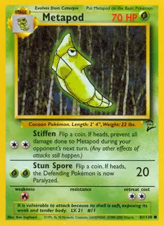 Metapod 081/130 Base Set 2