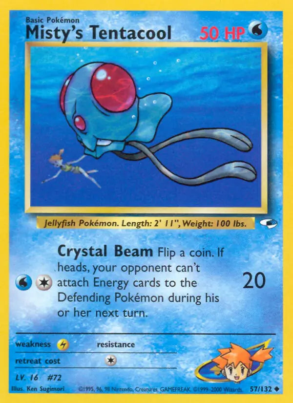 Misty's Tentacool (57) 057/132 Gym Heroes [Unlimited]