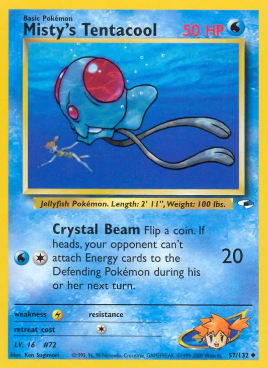 Misty's Tentacool (57) 057/132 Gym Heroes [Unlimited]