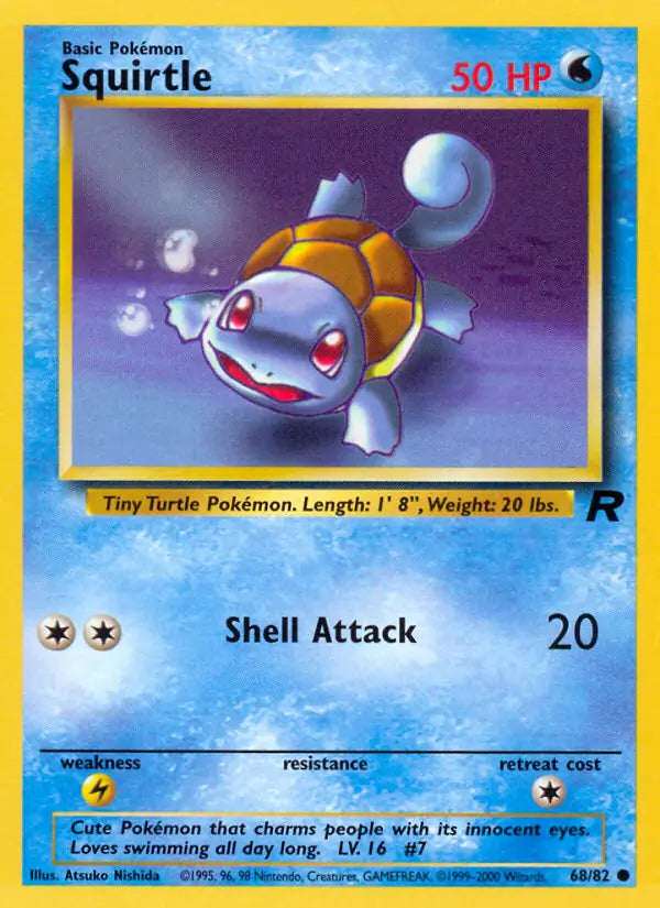 Squirtle 68/82 Team Rocket