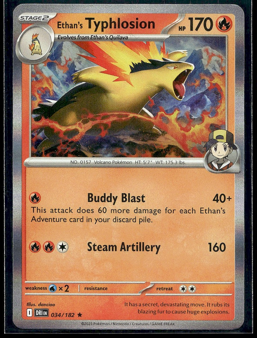 Ethan's Typhlosion 034/182 SV10: Destined Rivals Holo LP