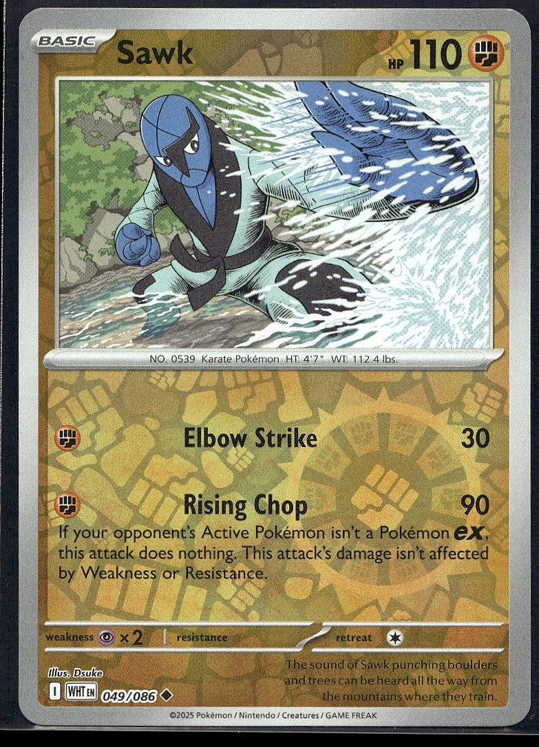 Sawk 049/086 SV: White Flare Reverse Holo LP