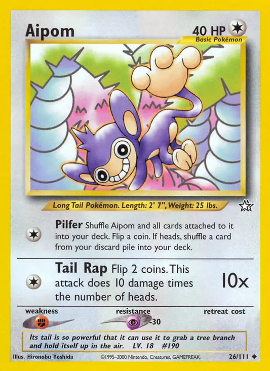 Aipom 26/111 Neo Genesis [Unlimited]