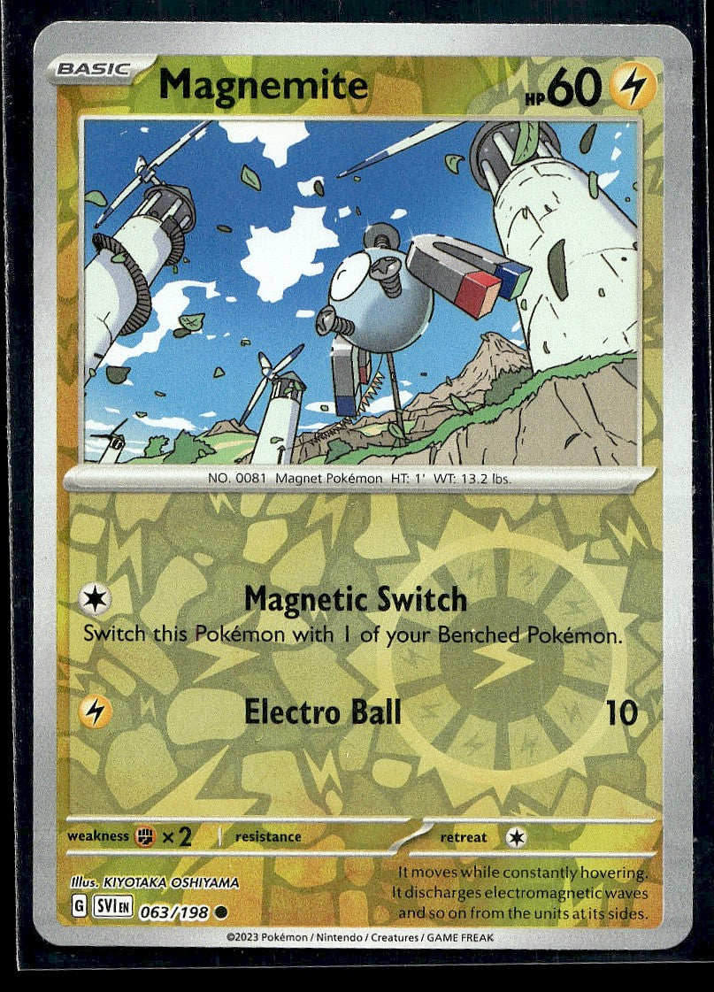 Magnemite 063/198 SV01: Scarlet & Violet Base Set Reverse Holo LP