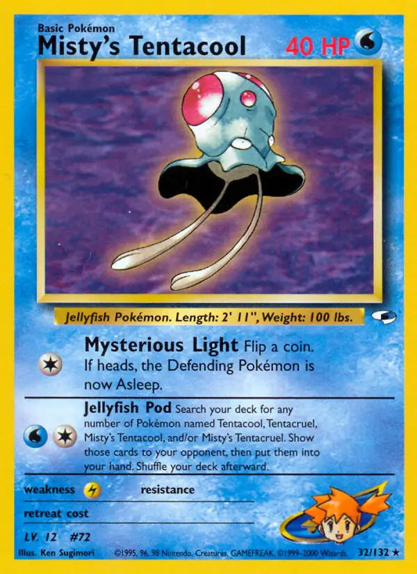 Misty's Tentacool (32) 032/132 Gym Heroes [Unlimited]