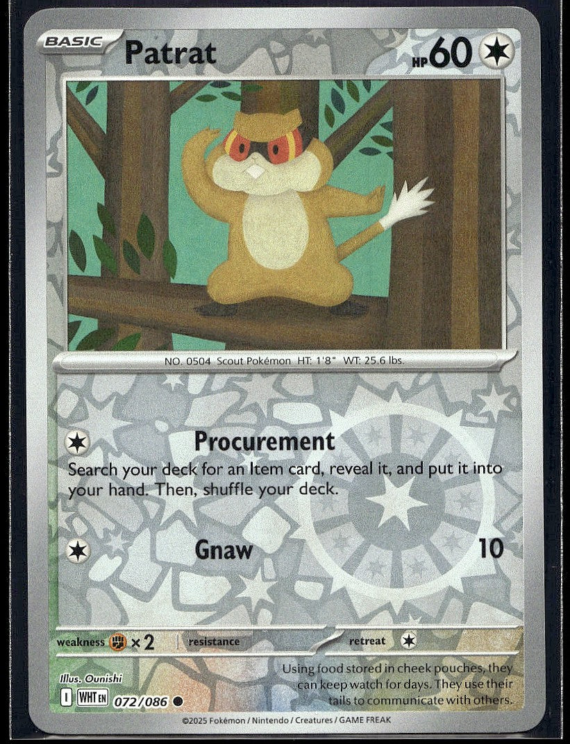 Patrat 072/086 SV: White Flare Reverse Holo LP